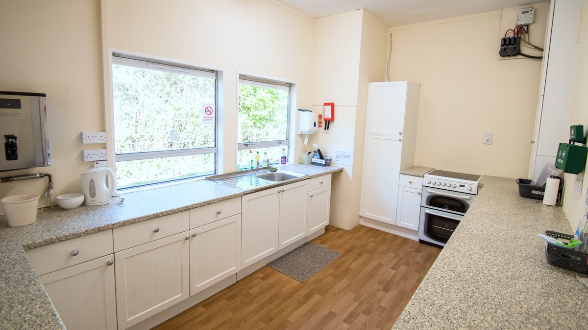 Modern catering kitchen in the community centre